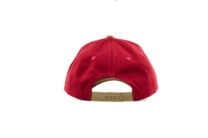 Brown Suede & Maroon - Let Me Ride Hat